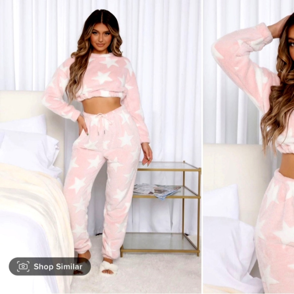 Fuzzy warm lounge set
